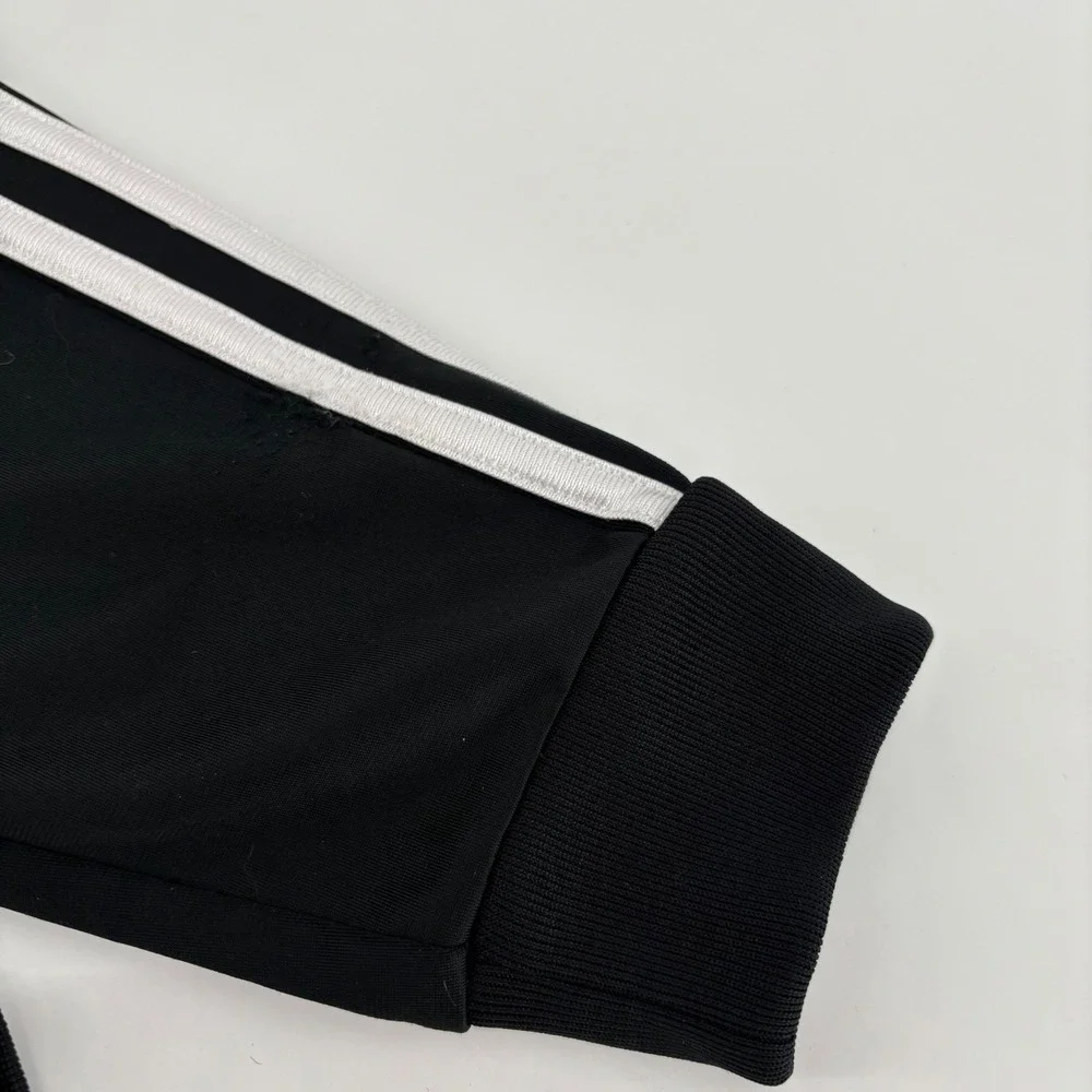 Adidas Kids Tracksuit Set Size 7X Black White 3-Stripe Full‎ Zip Jacket Pants
